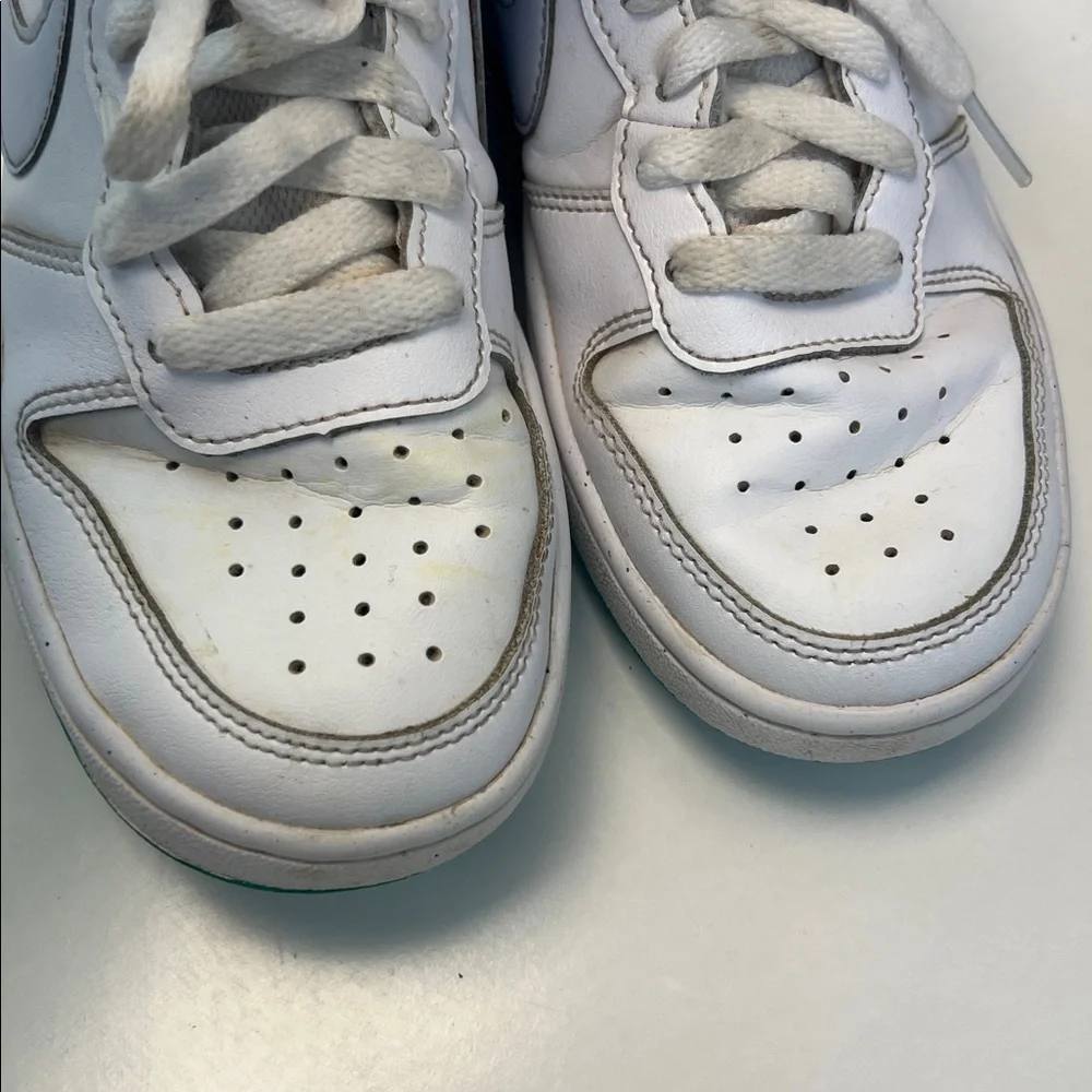 Nike White and Gray‎ High-Top Sneakers